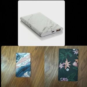 Marble and Floral Power Banks (3)